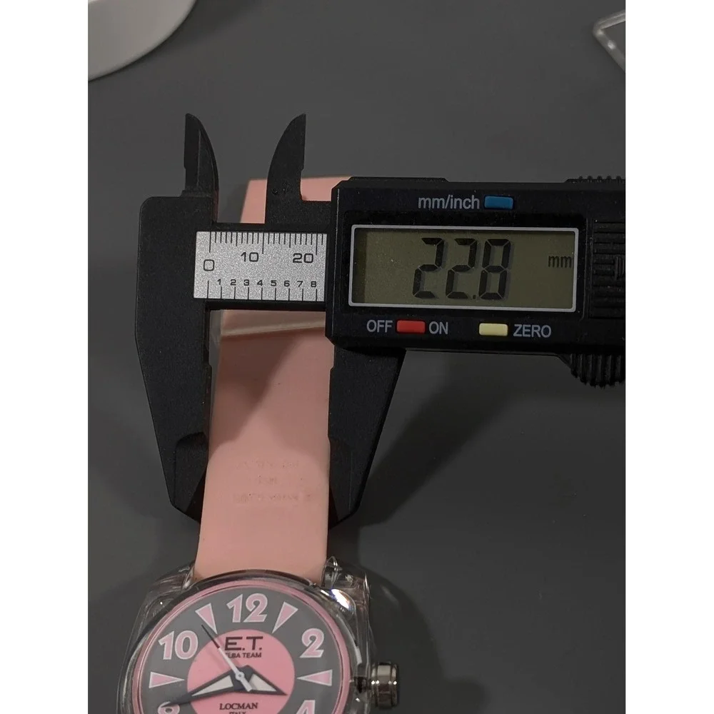 Locman Italy Elba Team Watch Pink Silicone‎ Band Working Date New Battery 8